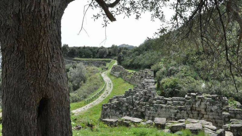 Passeggiata al tramonto fra i resti nel Parco Archeologico Castiglione di Paludi