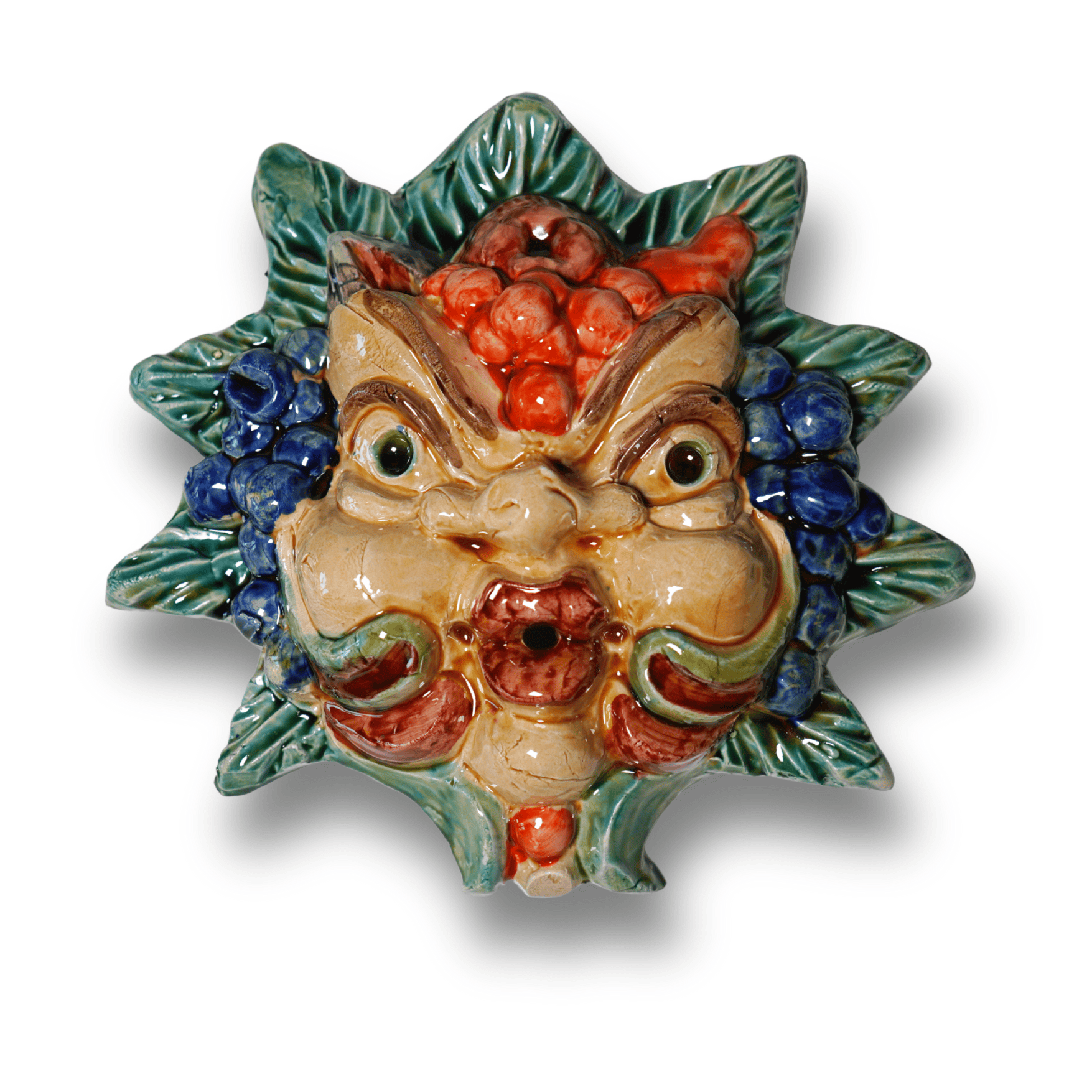 maschera grande 1 509cafb5 - Home - 19 Acquista online Maschera apotropaica grande realizzata a mano – Ceramica di Seminara