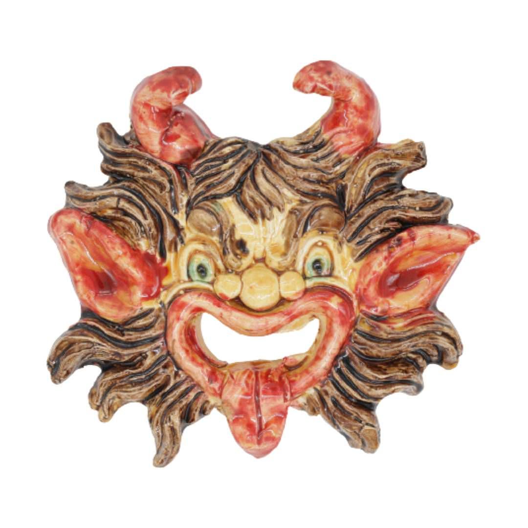 Maschera apotropaica realizzata a mano con corna rosse 77f6bc5f - Home - 25 Acquista online Maschera apotropaica realizzata a mano – Ceramica di Seminara
