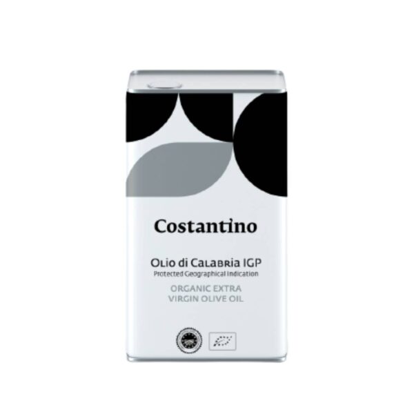Olio extra vergine d’oliva bio di Calabria IGP Lattina da 3 (Confezione 6 pz)