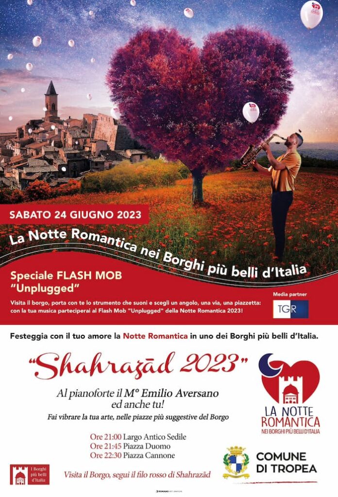 Tropea La notte romantica 2023 dei Borghi piu belli dItalia 24 Giugno 2023 locandina - Meraviglie di Calabria - 4
