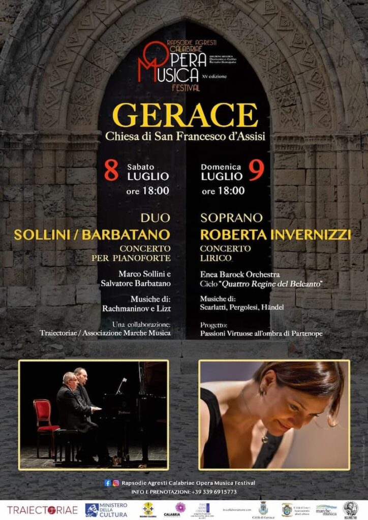 Opera Musica Gerace Chiesta di San Francesco dAssisi 8 e 9 Luglio 2023 locandina - Meraviglie di Calabria - 12