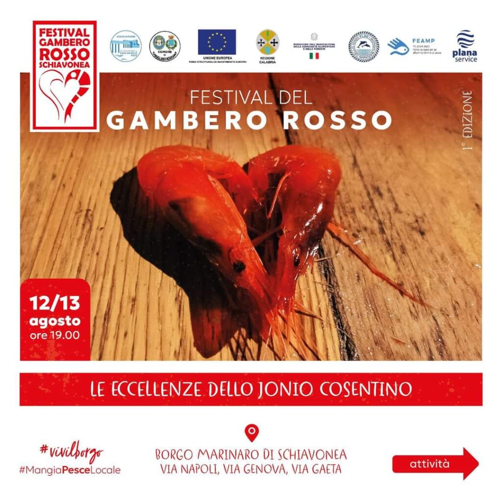 Locandina Festival del Gambero Rosso 12 13 08 23 - Meraviglie di Calabria - 2