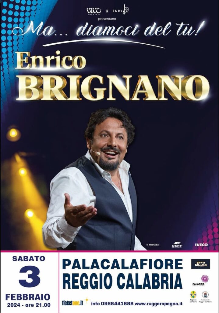 Enrico Brignano in Ma . diamoci del tu 3 Febbraio 2024 Palacalafiore Reggio Calabria - Meraviglie di Calabria - 12