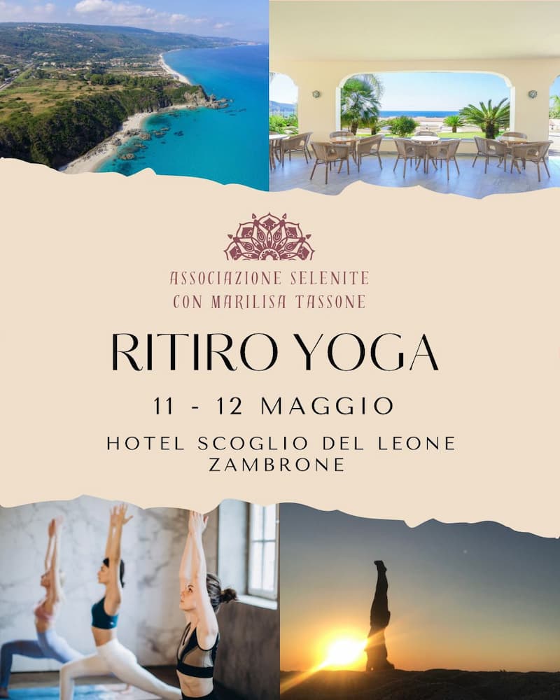 Ritiro yoga Costa degli dei 11 e 12 Maggio 2024 Hotel Scoglio del Leone Zambrone locandina - Meraviglie di Calabria - 4