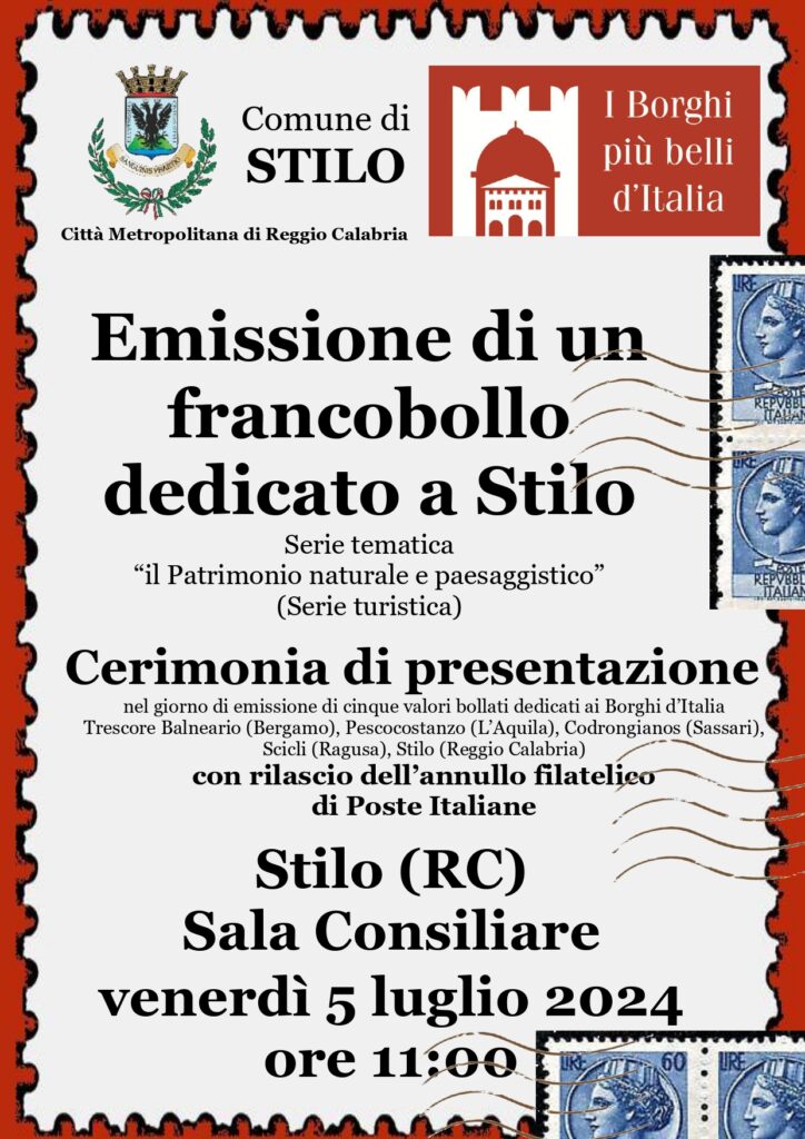 Locandina Emissione Francobollo Ross page 0001 - Meraviglie di Calabria - 2