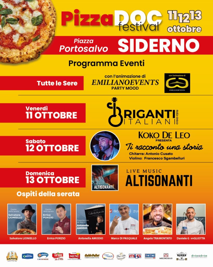 Locandina Pizza Doc Festival 2024 - Meraviglie di Calabria - 2