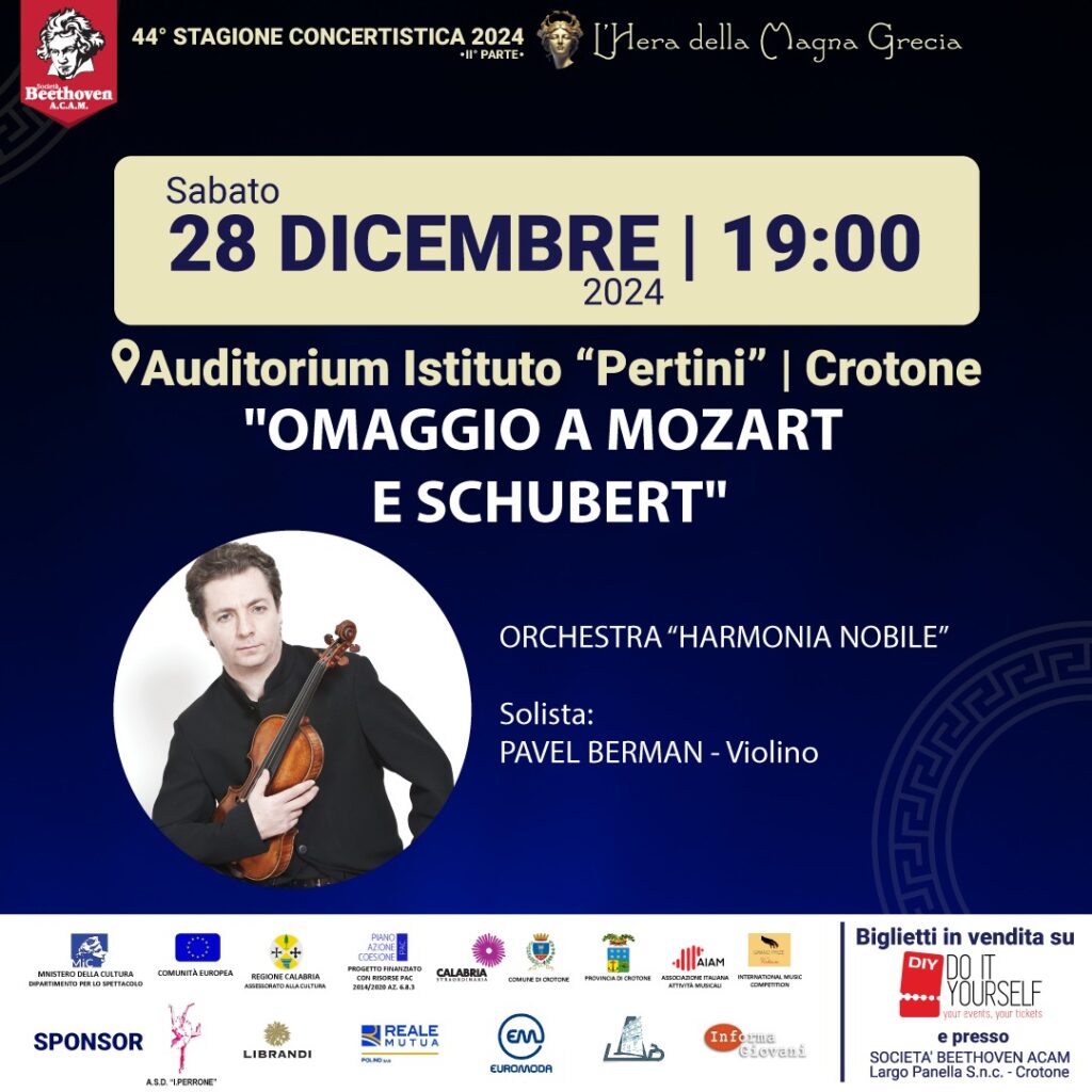 Locandina evento Pavel Berman - Meraviglie di Calabria - 4